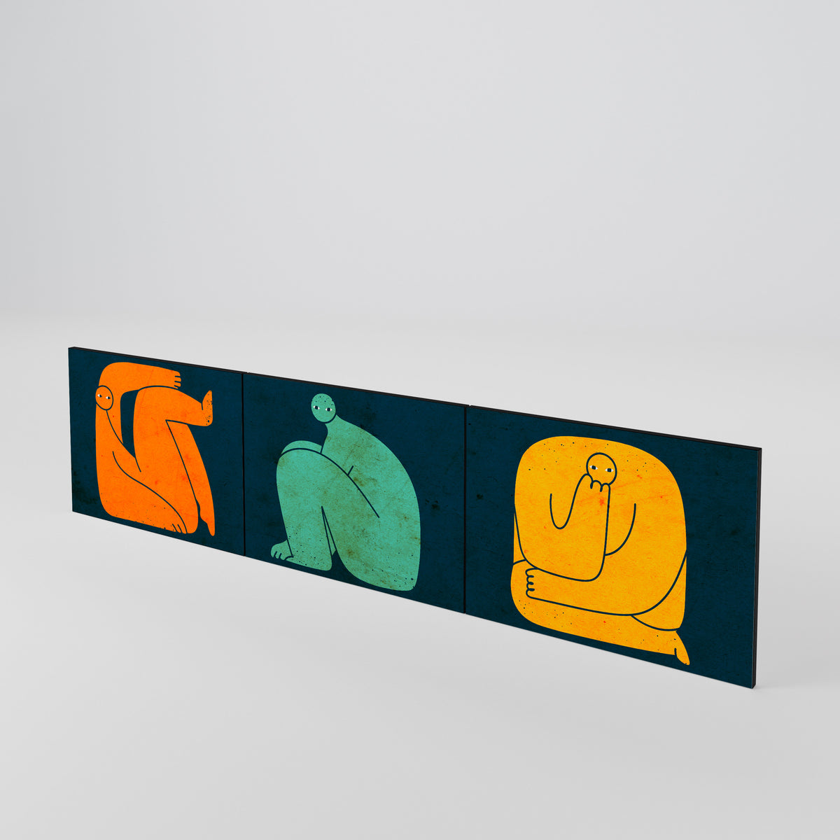 TOGETHER BUT SEPARATELY 3-Piece TV Cabinet Door Set