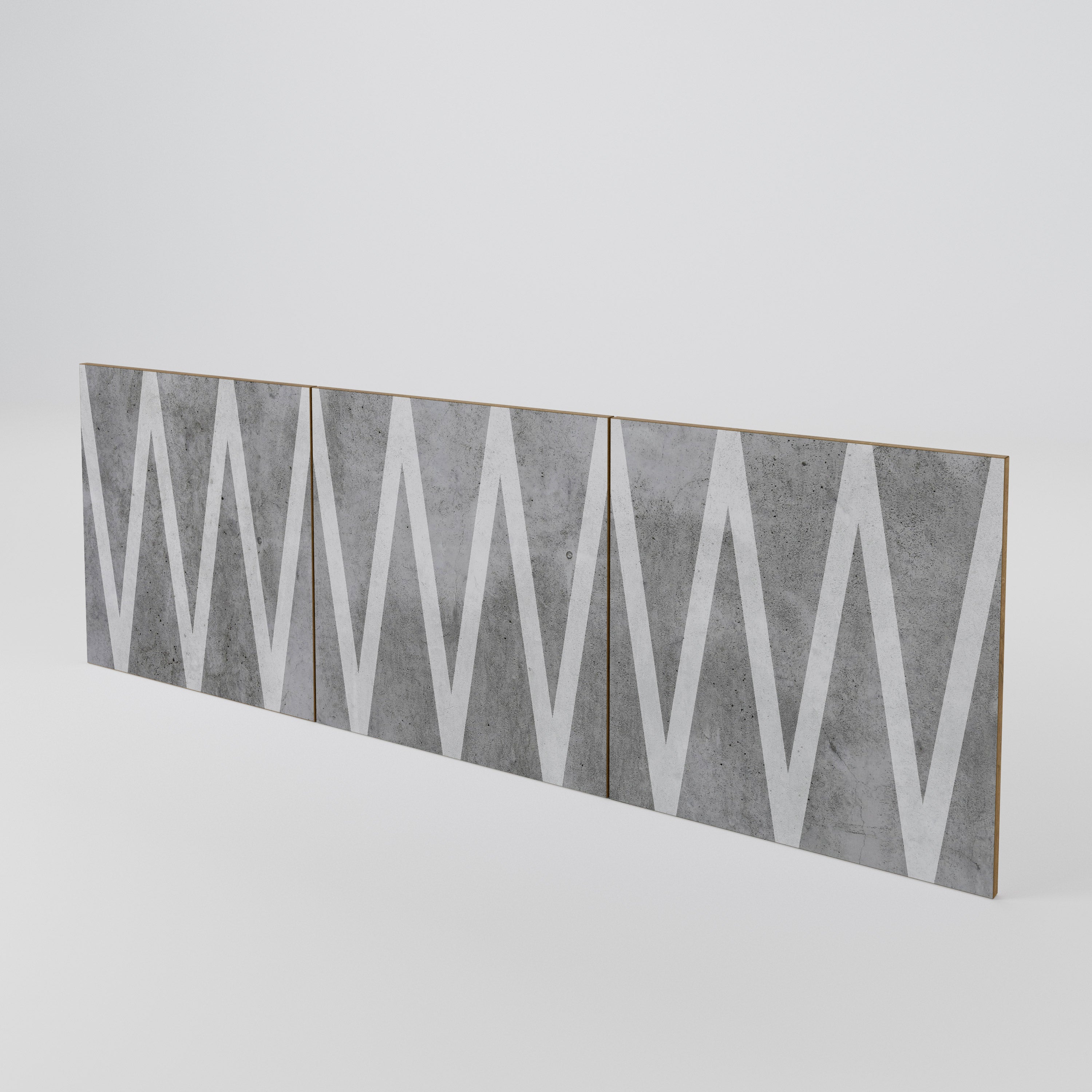 SOLID ZIG ZAG Conjunto de 3 Portas para Aparador