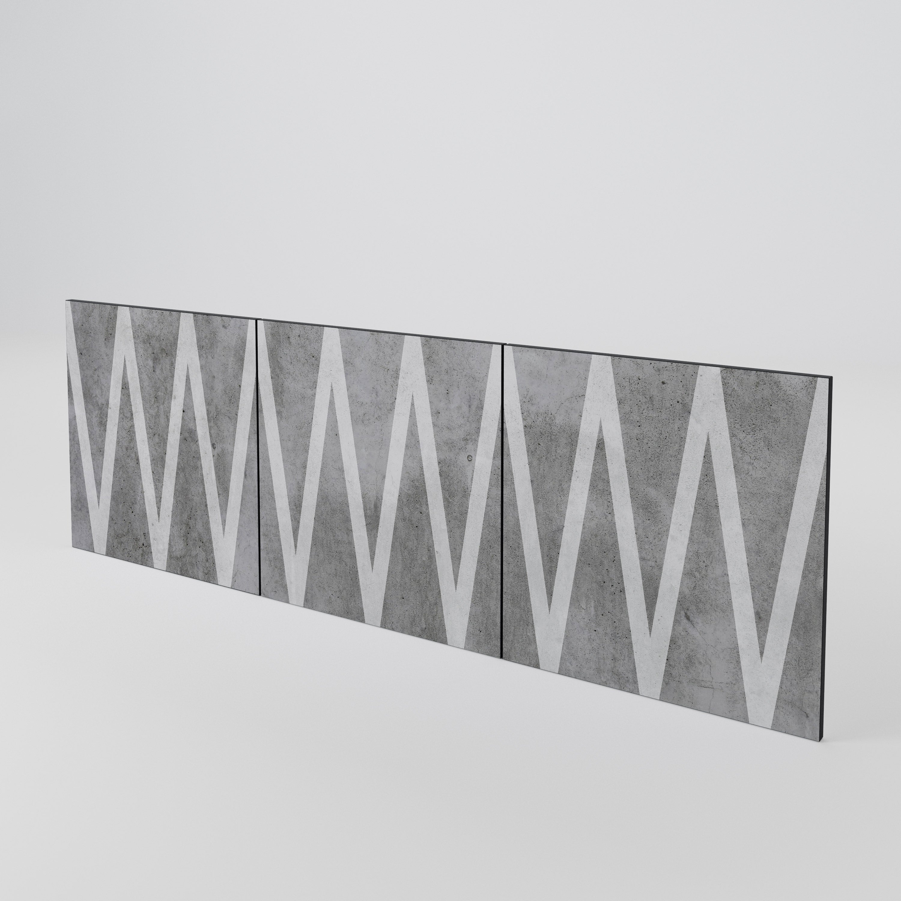 SOLID ZIG ZAG Conjunto de 3 Portas para Aparador