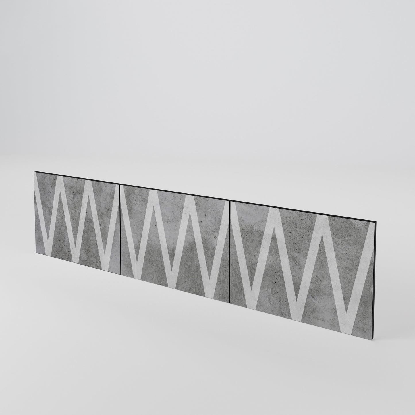 SOLID ZIG ZAG Conjunto de 3 Portas para Móvel de TV