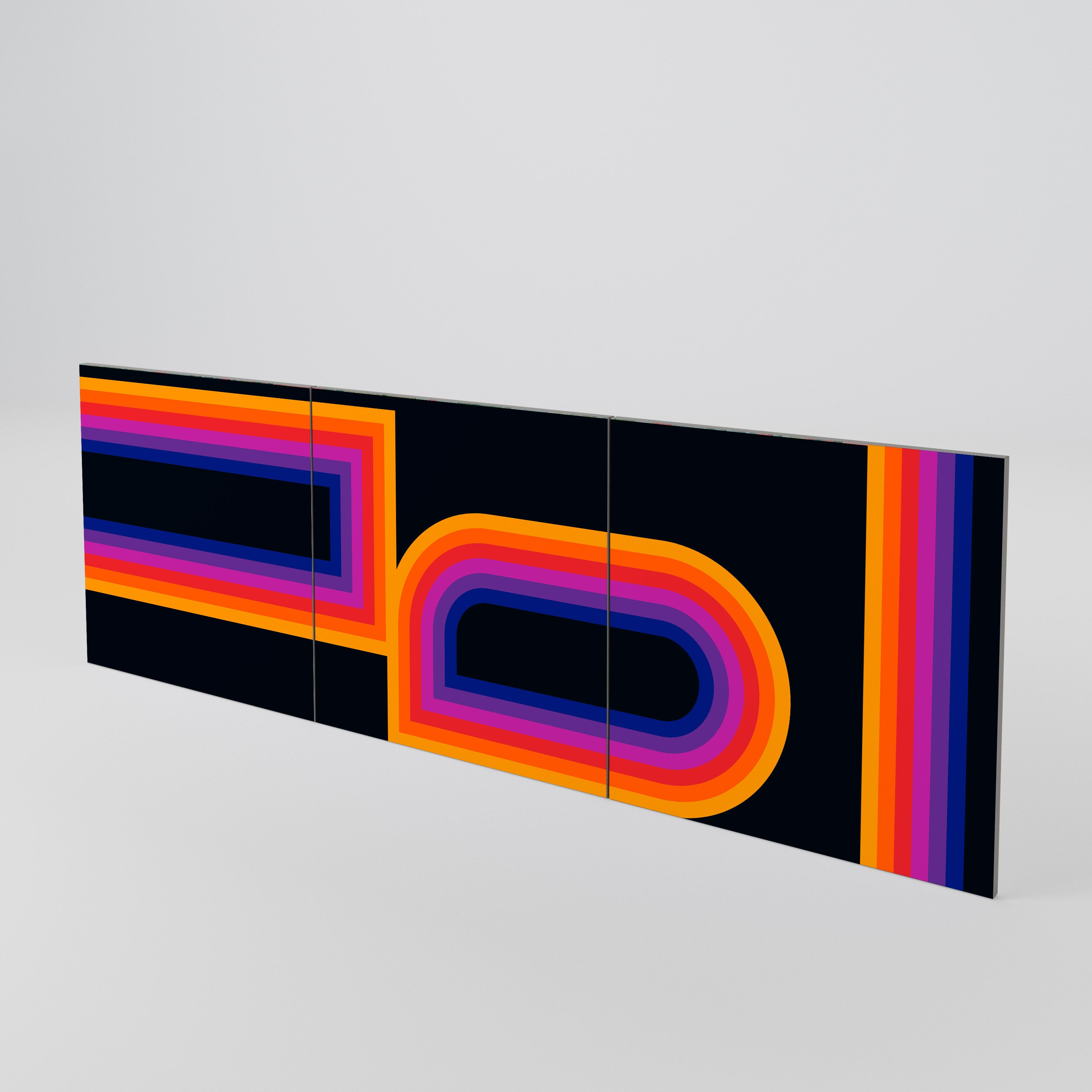 BLINDED BY THE LIGHTS Conjunto de 3 Portas para Aparador