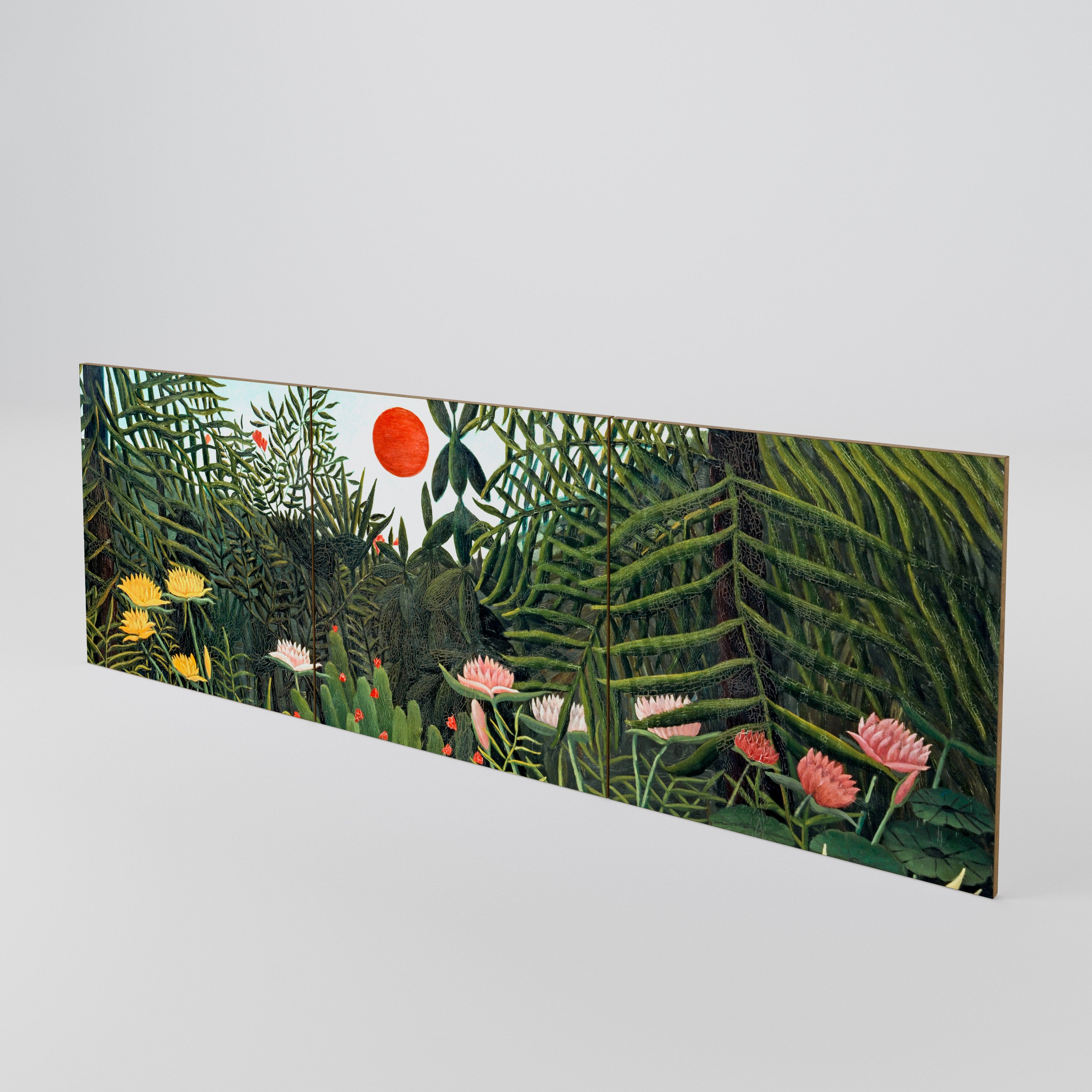 VIRGIN FOREST WITH SUNSET Conjunto de 3 Portas para Aparador