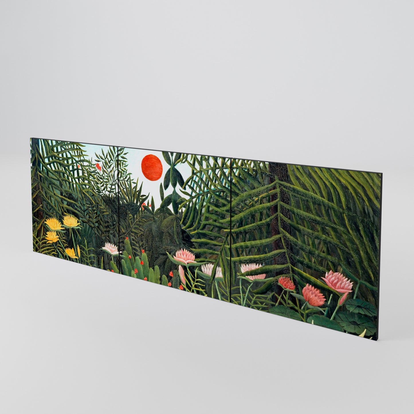 VIRGIN FOREST WITH SUNSET Conjunto de 3 Portas para Aparador