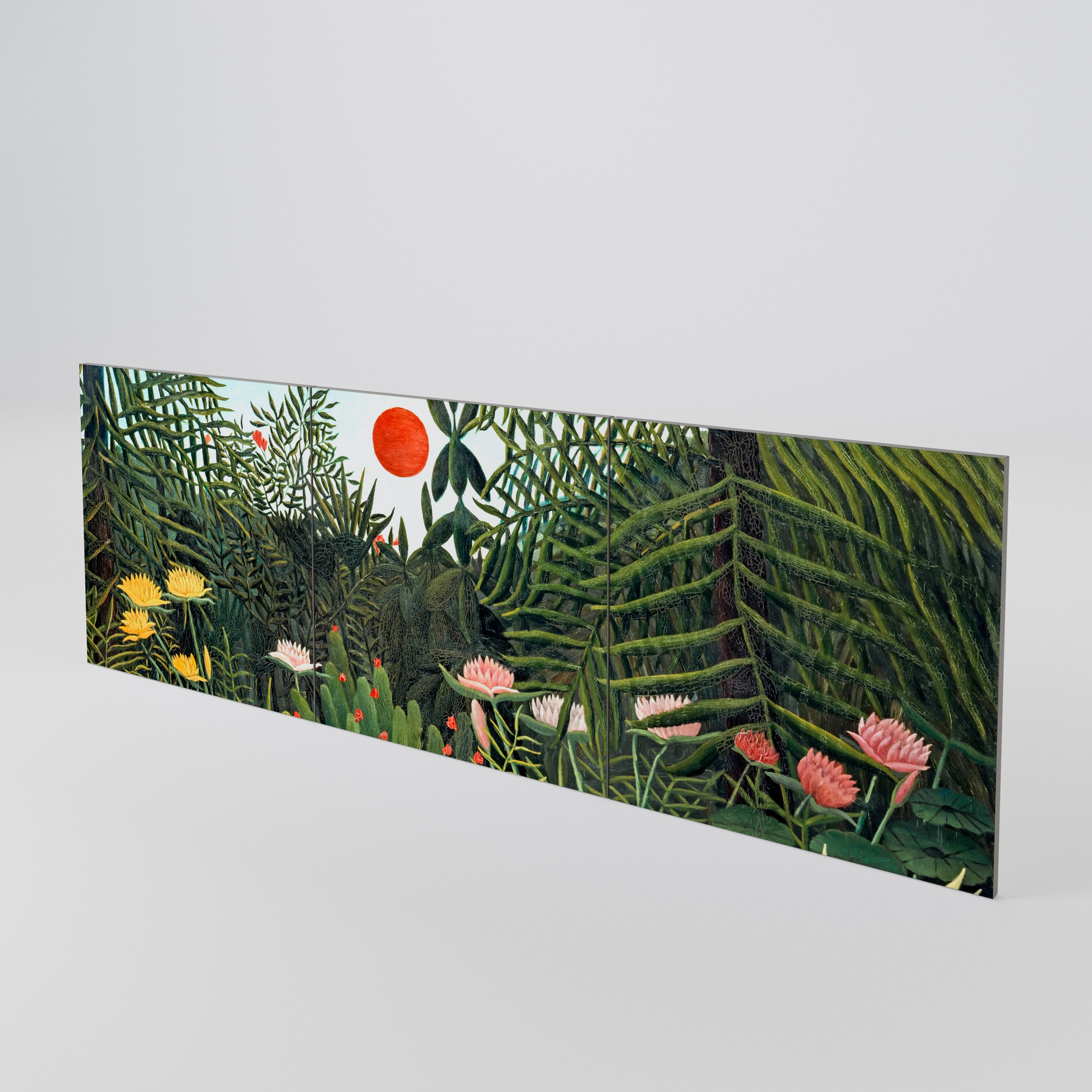 VIRGIN FOREST WITH SUNSET Conjunto de 3 Portas para Aparador