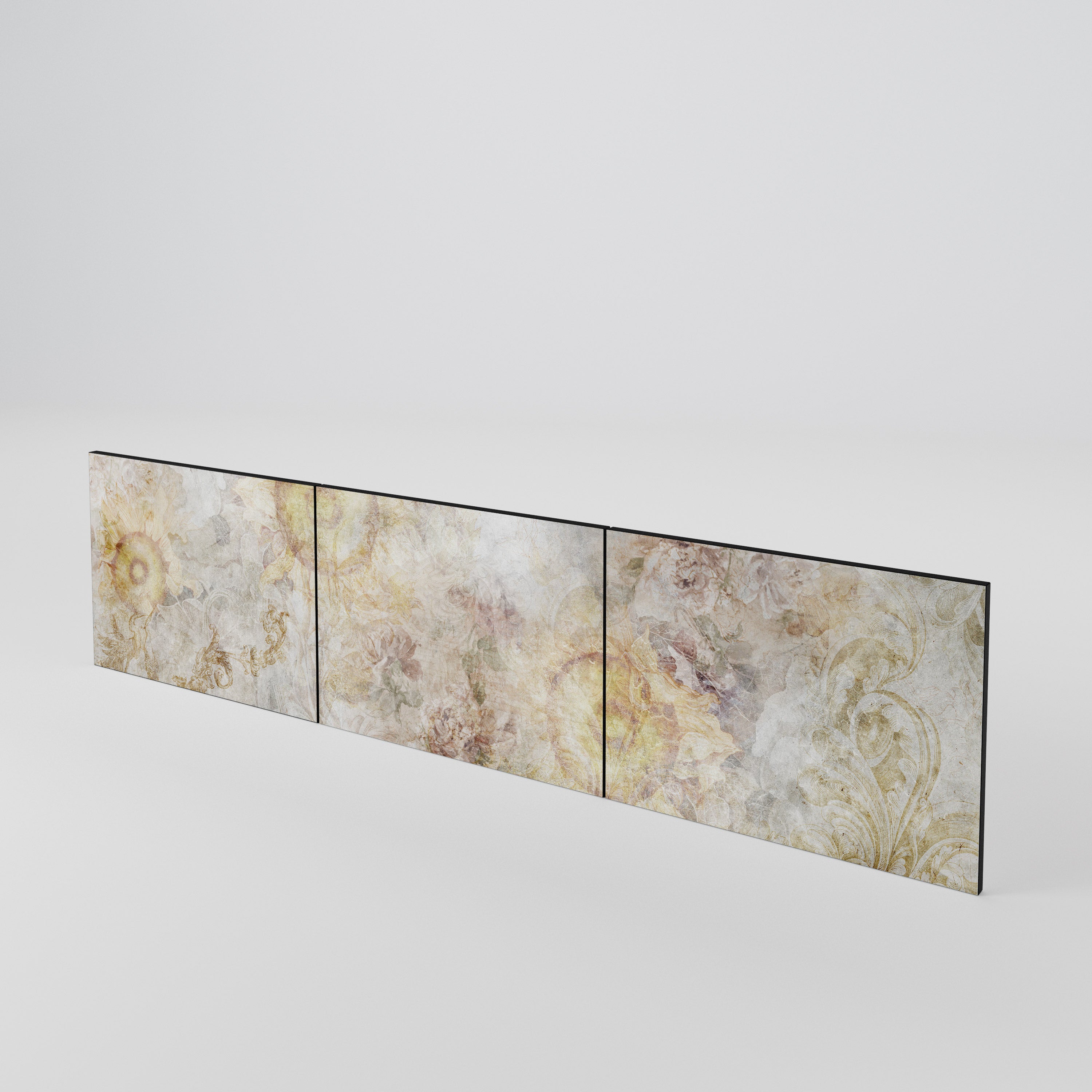 SUNFLOWER BLUR 3-Piece TV Cabinet Door Set