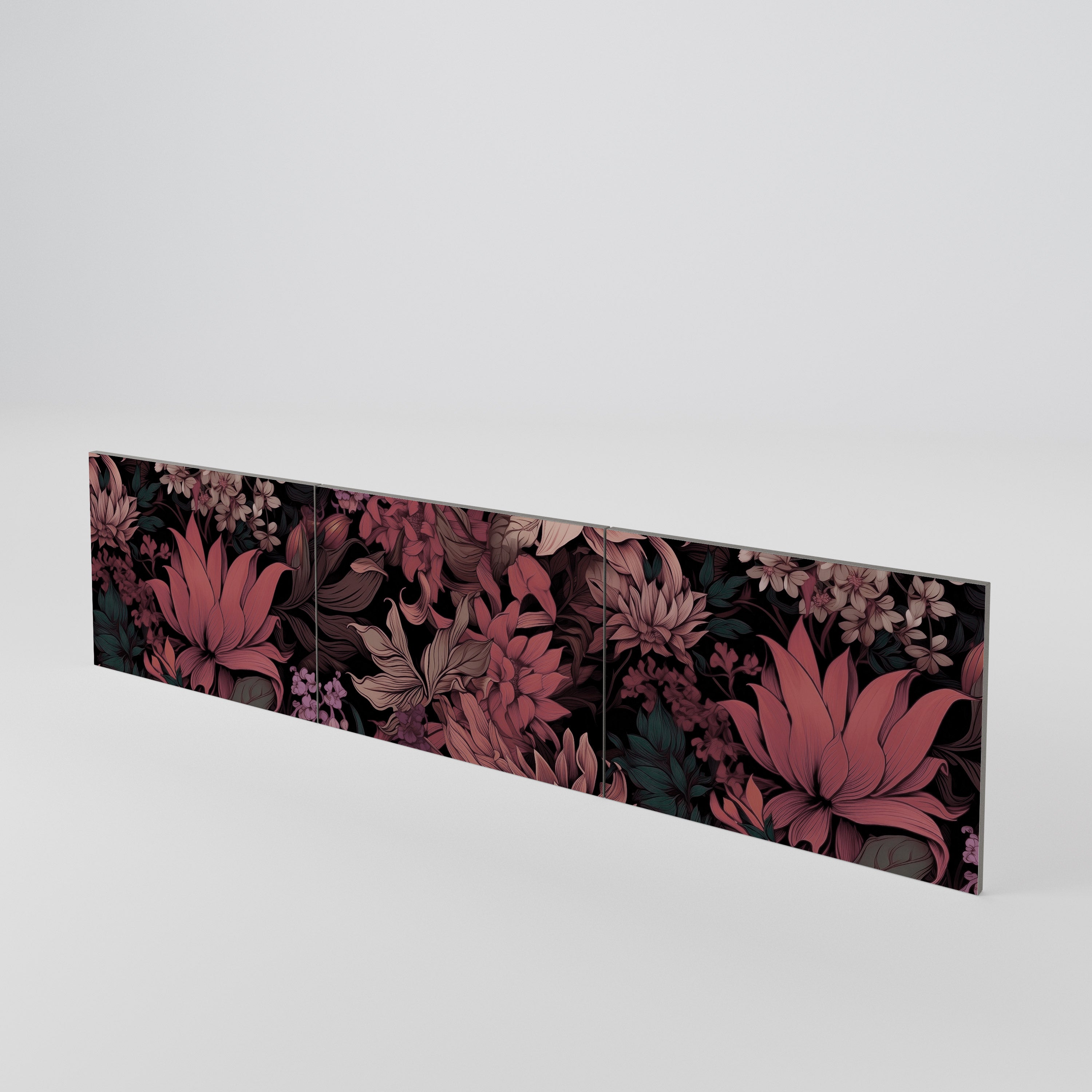 FLORAL WHISPER 3-Piece TV Cabinet Door Set