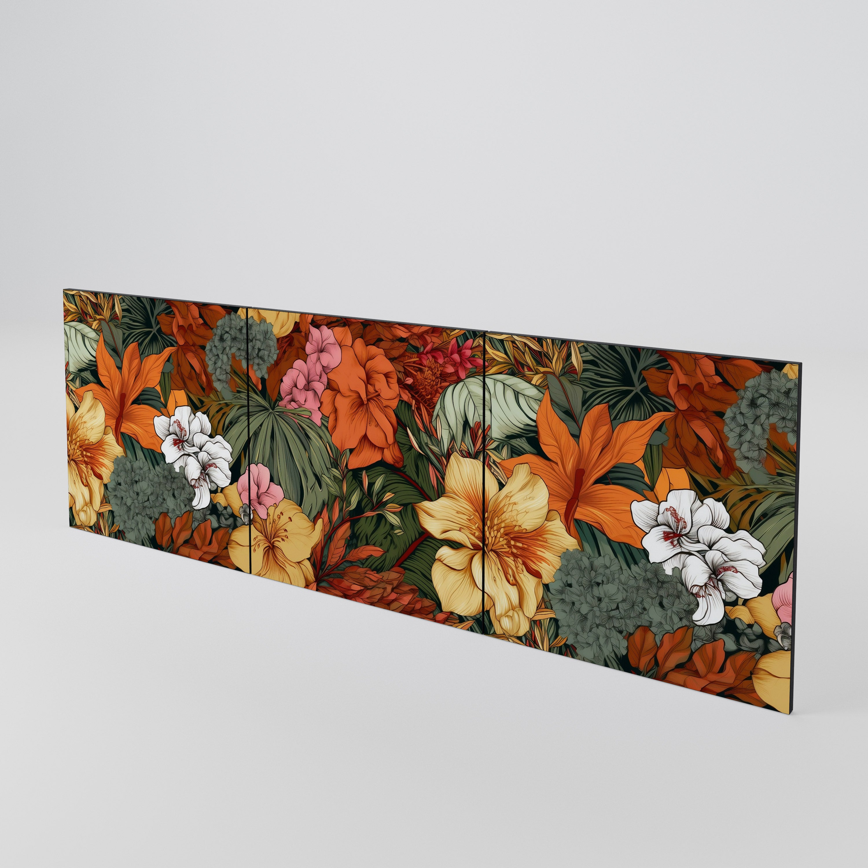 RADIANT FLORA Conjunto de 3 Portas para Aparador