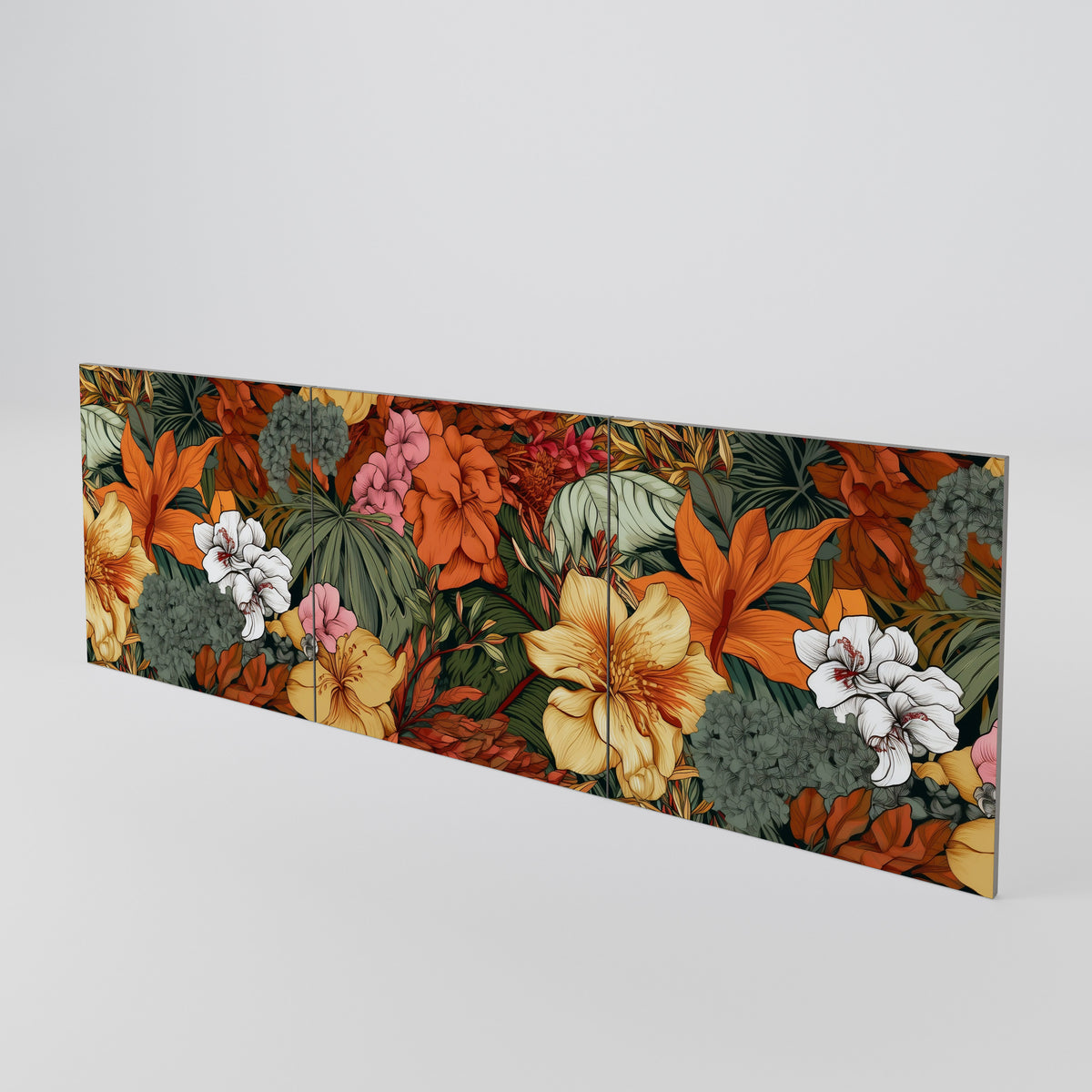 RADIANT FLORA Conjunto de 3 Portas para Aparador
