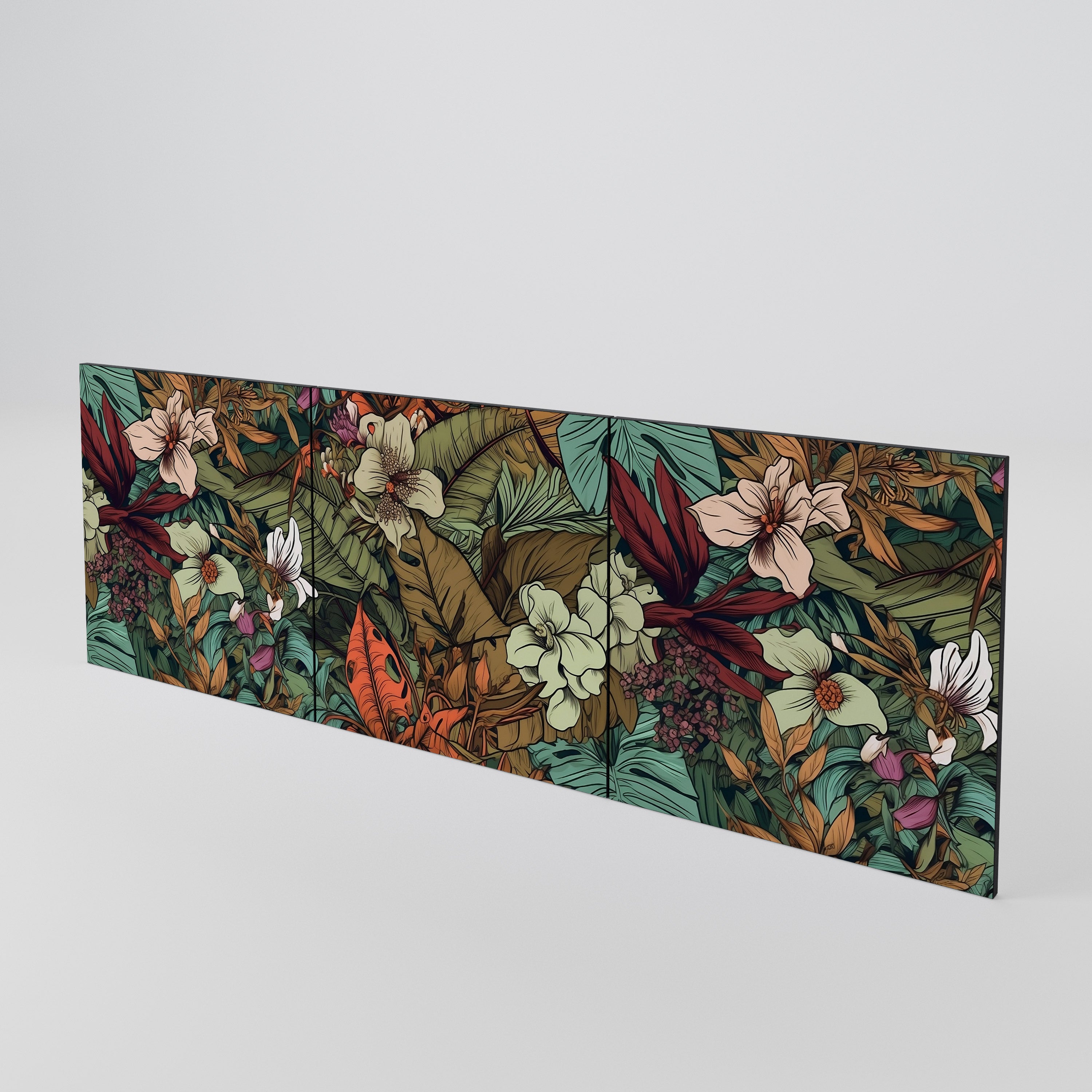 BOTANICAL EMERGENCE Conjunto de 3 Portas para Aparador