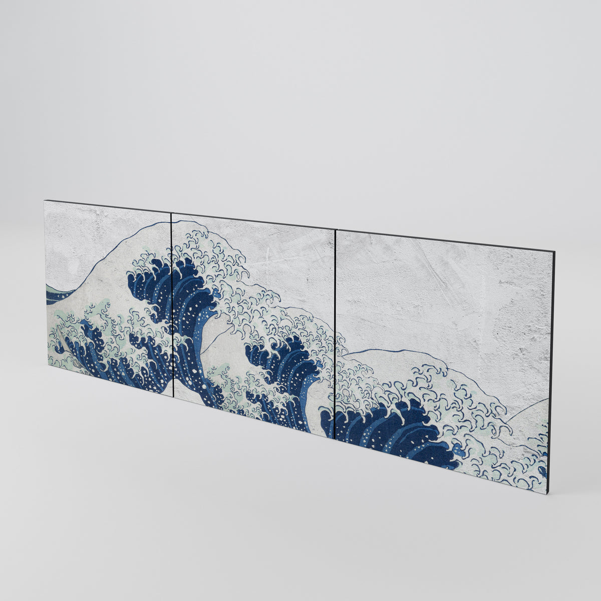 THE GREAT WAVE AT KANAGAWA Conjunto de 3 Portas para Aparador