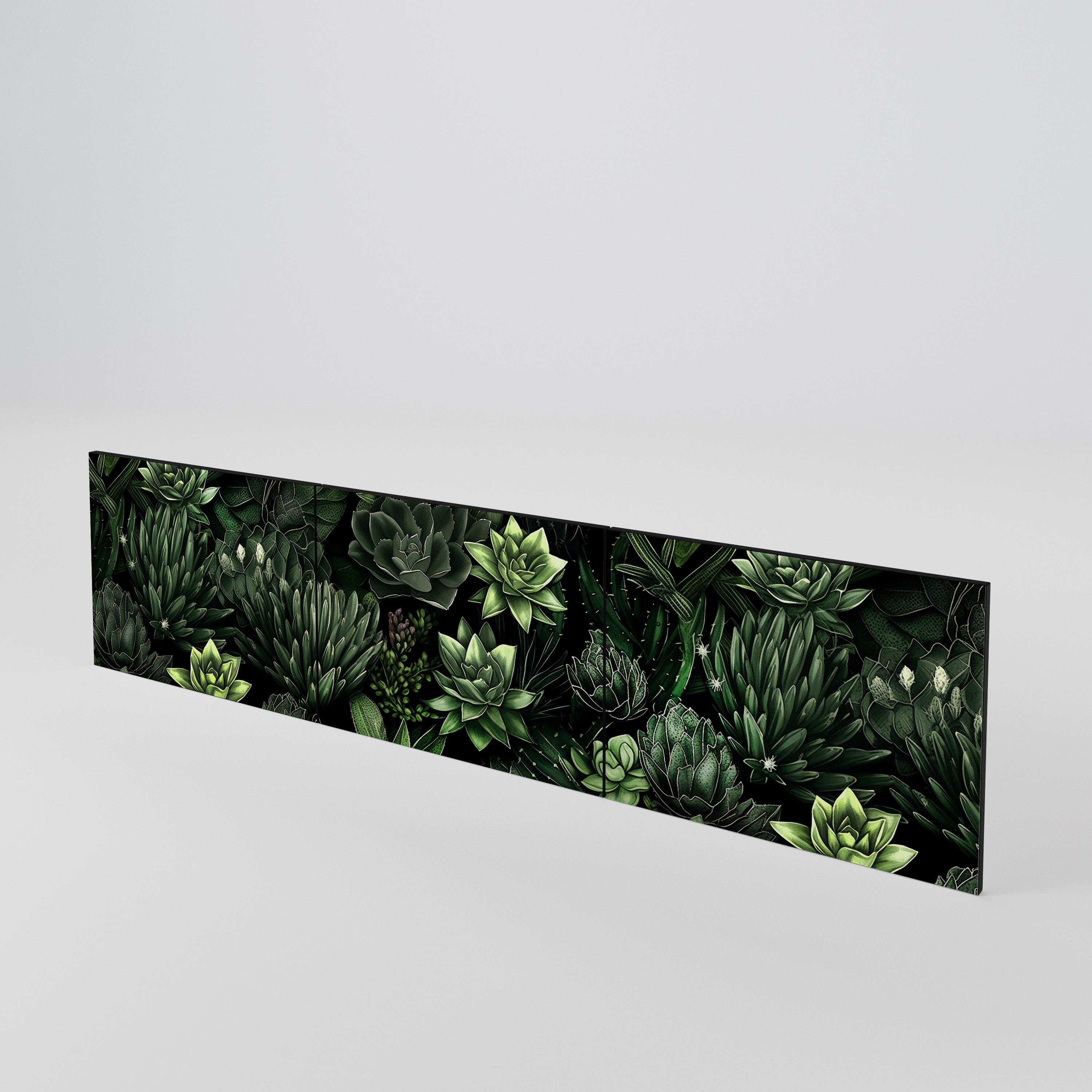 SUCCULENT JUNGLE 3-Piece TV Cabinet Door Set
