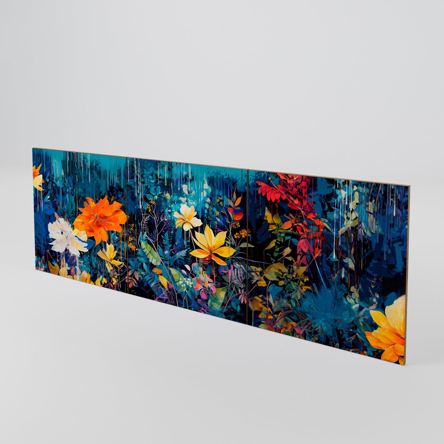 MIDNIGHT BLOSSOM Conjunto de 3 Portas para Aparador