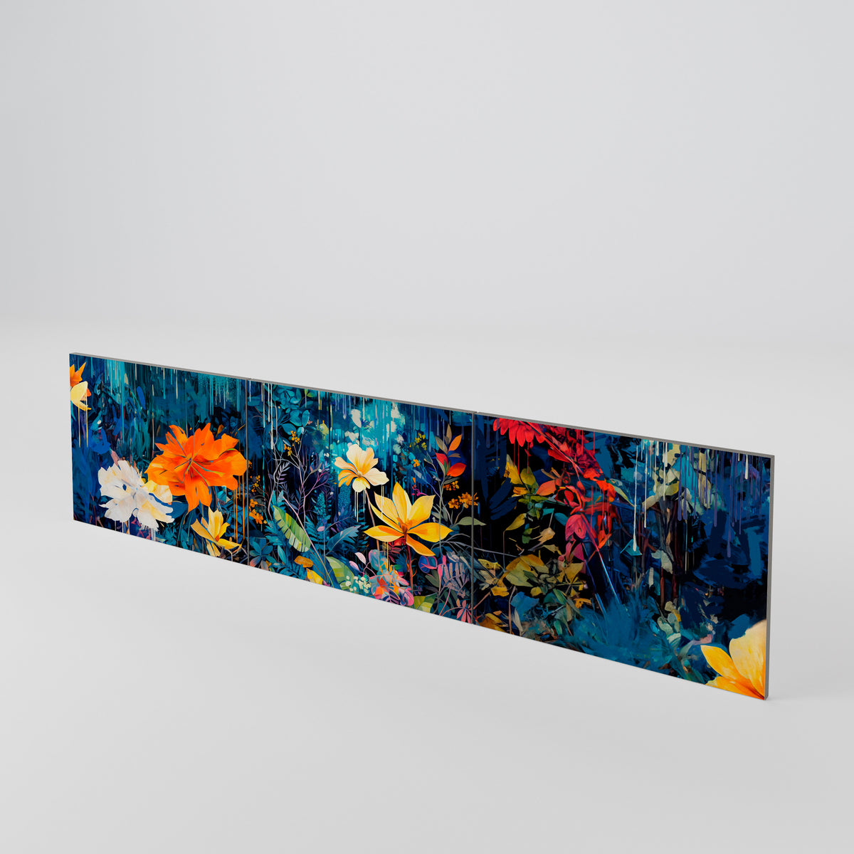 MIDNIGHT BLOSSOM Conjunto de 3 Portas para Móvel de TV