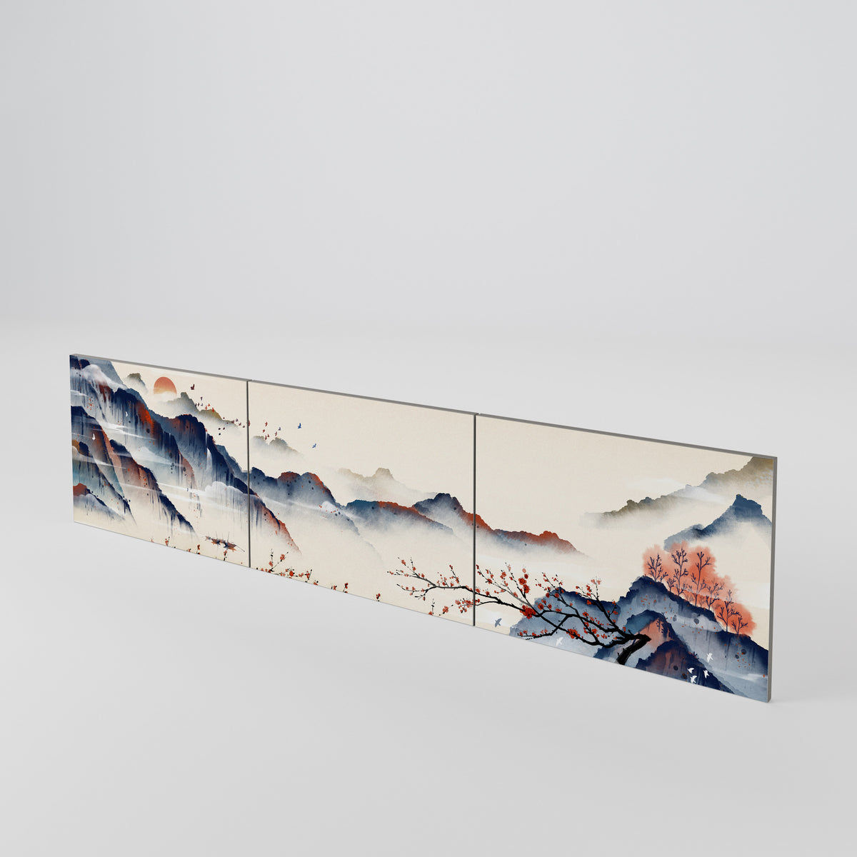 JAPANESE LANDSCAPE Conjunto de 3 Portas para Móvel de TV