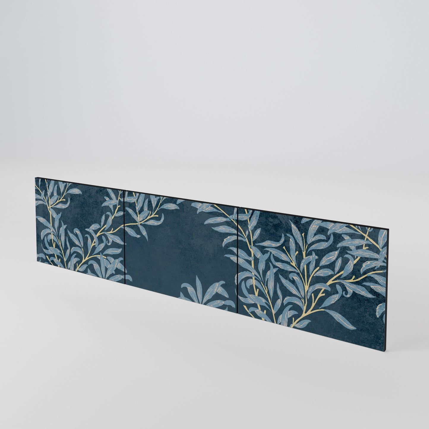 BLUE LEAVES Conjunto de 3 Portas para Móvel de TV