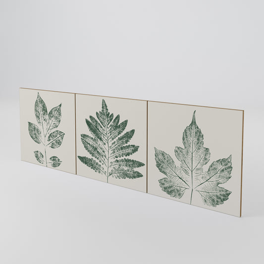 GREEN LEAFY STAMPS Conjunto de 3 Portas para Aparador