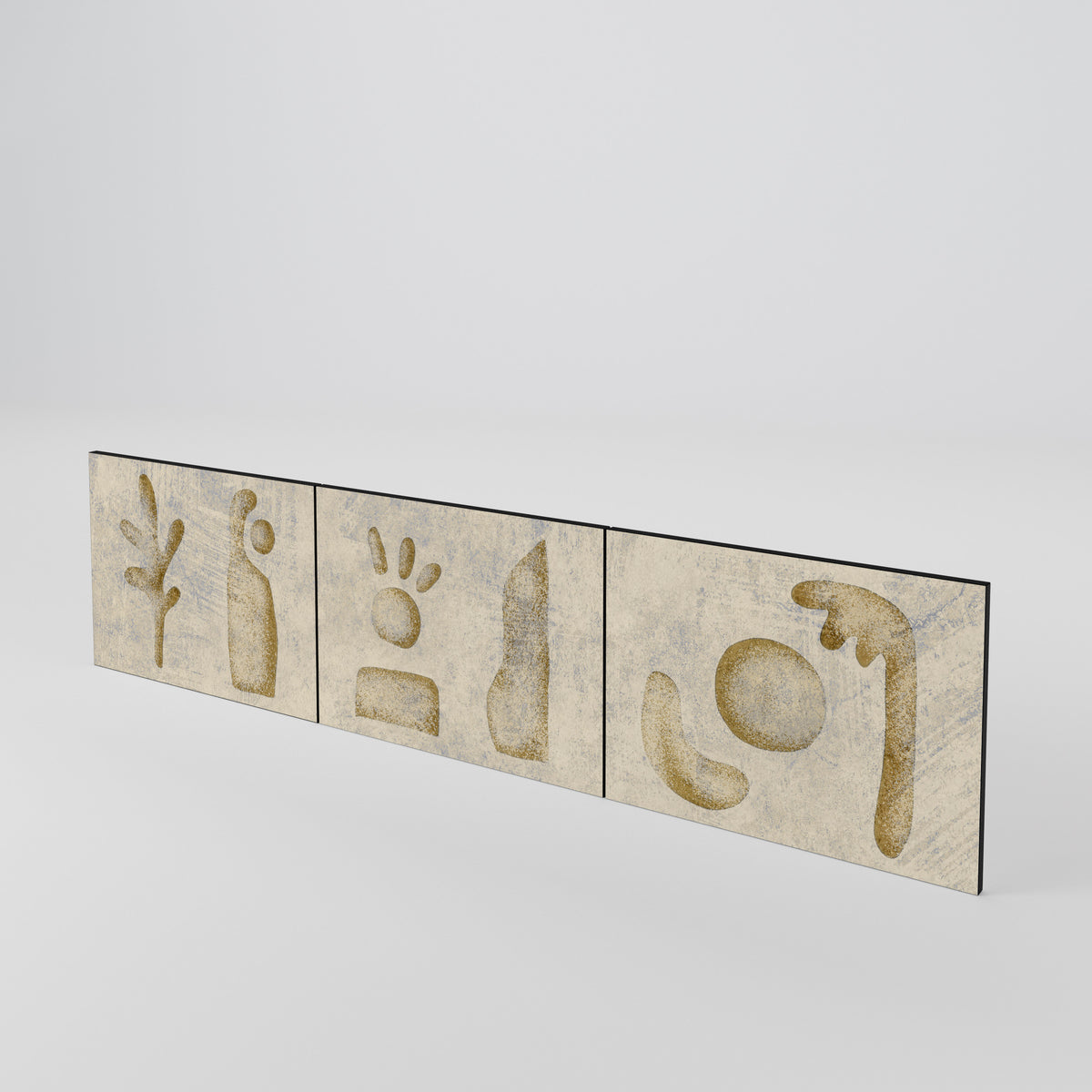 SAND SCULPTURES 3-Piece TV Cabinet Door Set