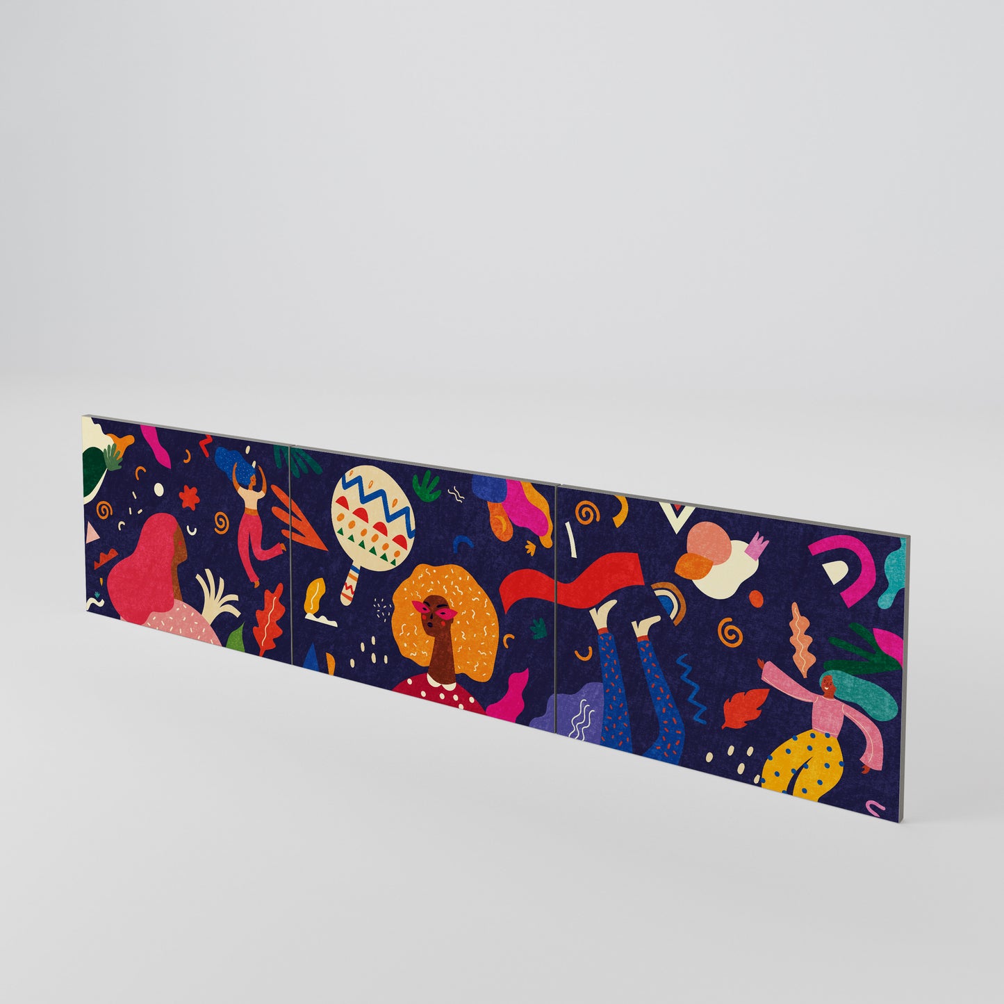 FESTIVE PLEASURES Conjunto de 3 Portas para Móvel de TV