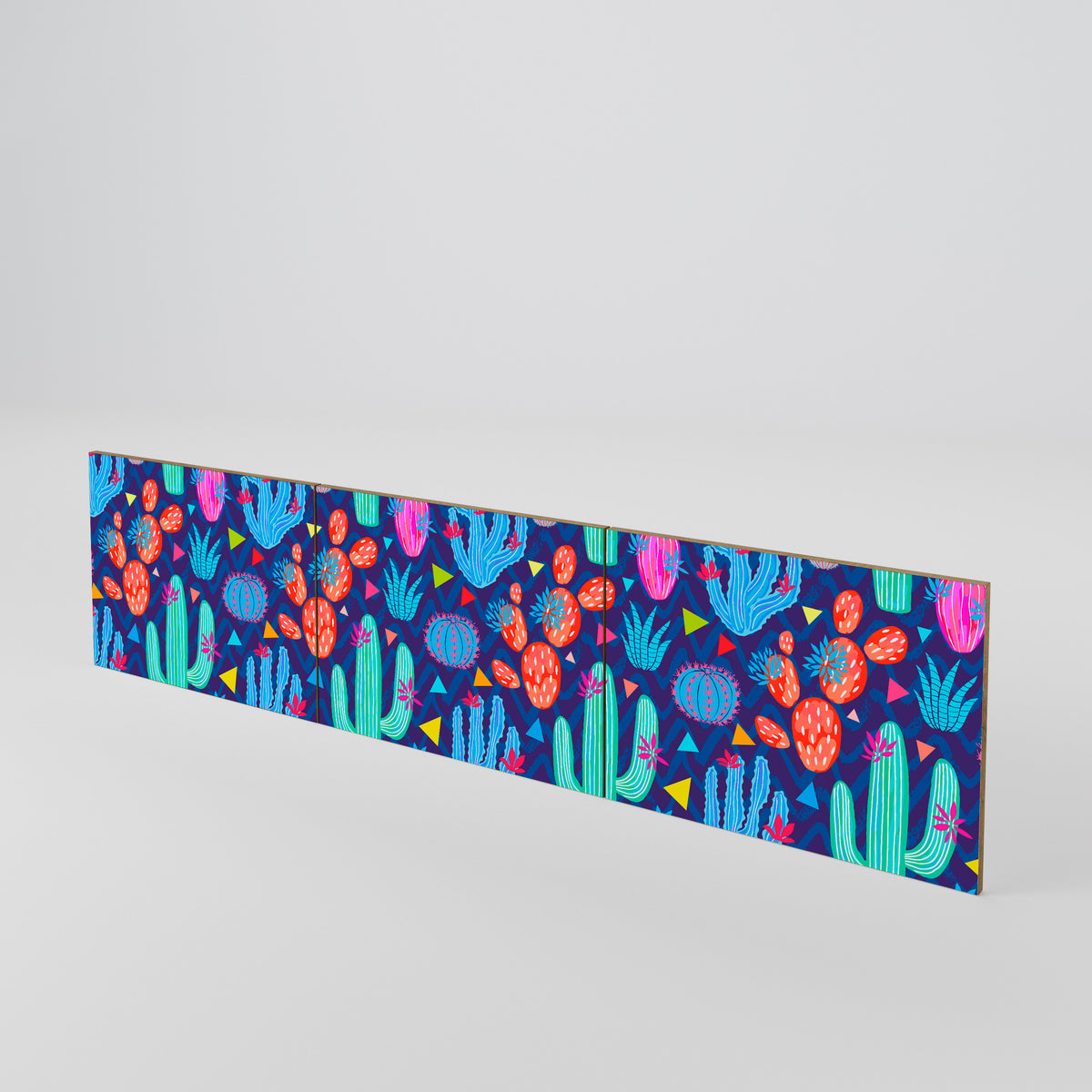CACTUS VIBES Conjunto de 3 Portas para Móvel de TV