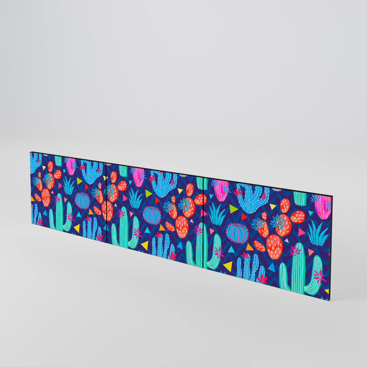 CACTUS VIBES 3-Piece TV Cabinet Door Set