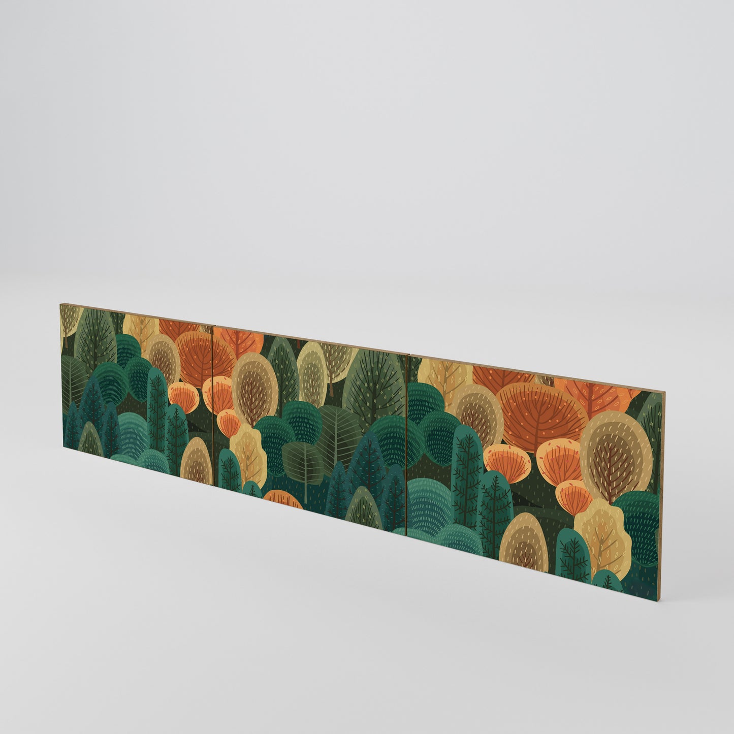 AUTUMN KALEIDOSCOPE 3-Piece TV Cabinet Door Set