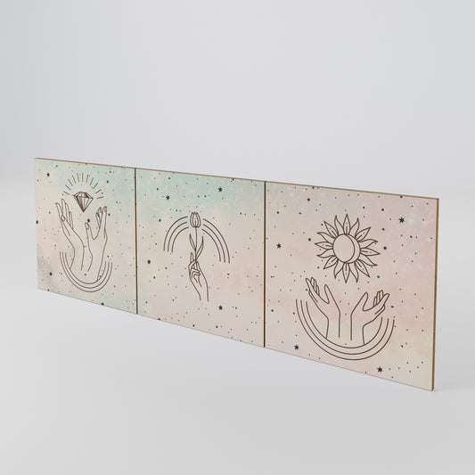 DELICATE BEAUTY 3-Piece Sideboard Door Set