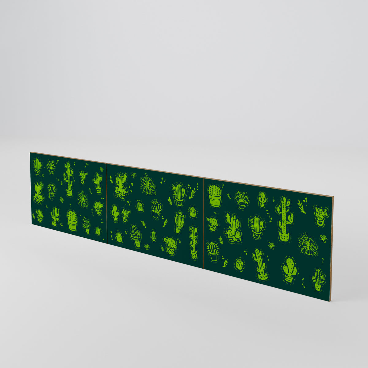 DESERT GREEN Conjunto de 3 Portas para Móvel de TV