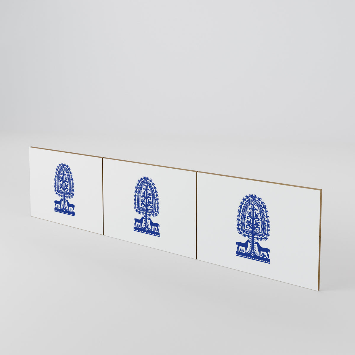 POLISH FOLK ART 3-Piece TV Cabinet Door Set