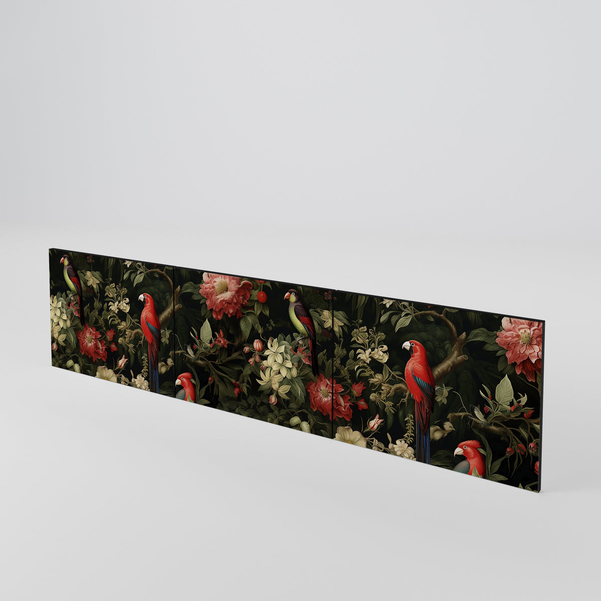 FLORAL FANTASIA Conjunto de 3 Portas para Móvel de TV