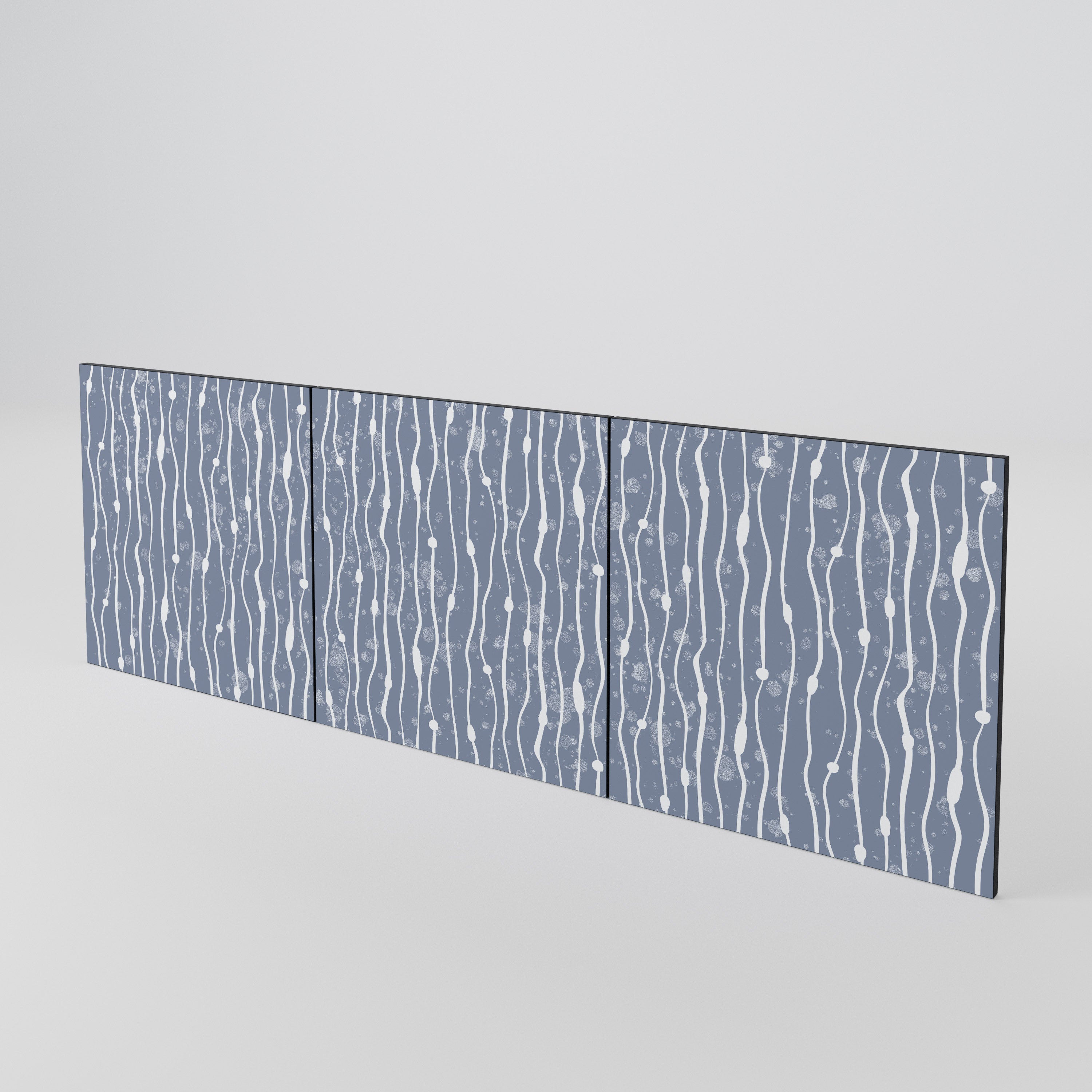 GRAPHITE RAIN Conjunto de 3 Portas para Aparador