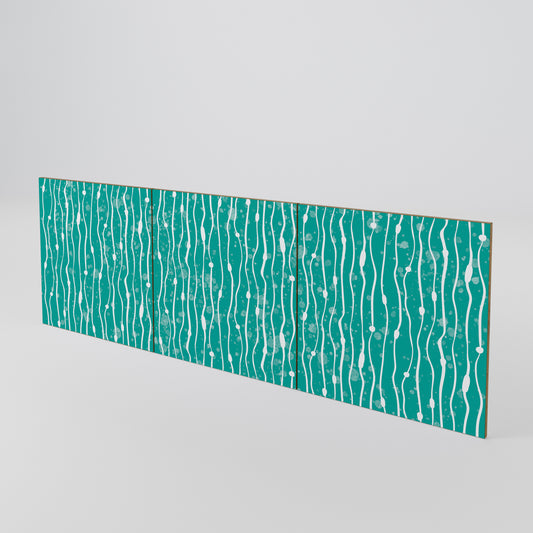 TURQUOISE RAIN Conjunto de 3 Portas para Aparador