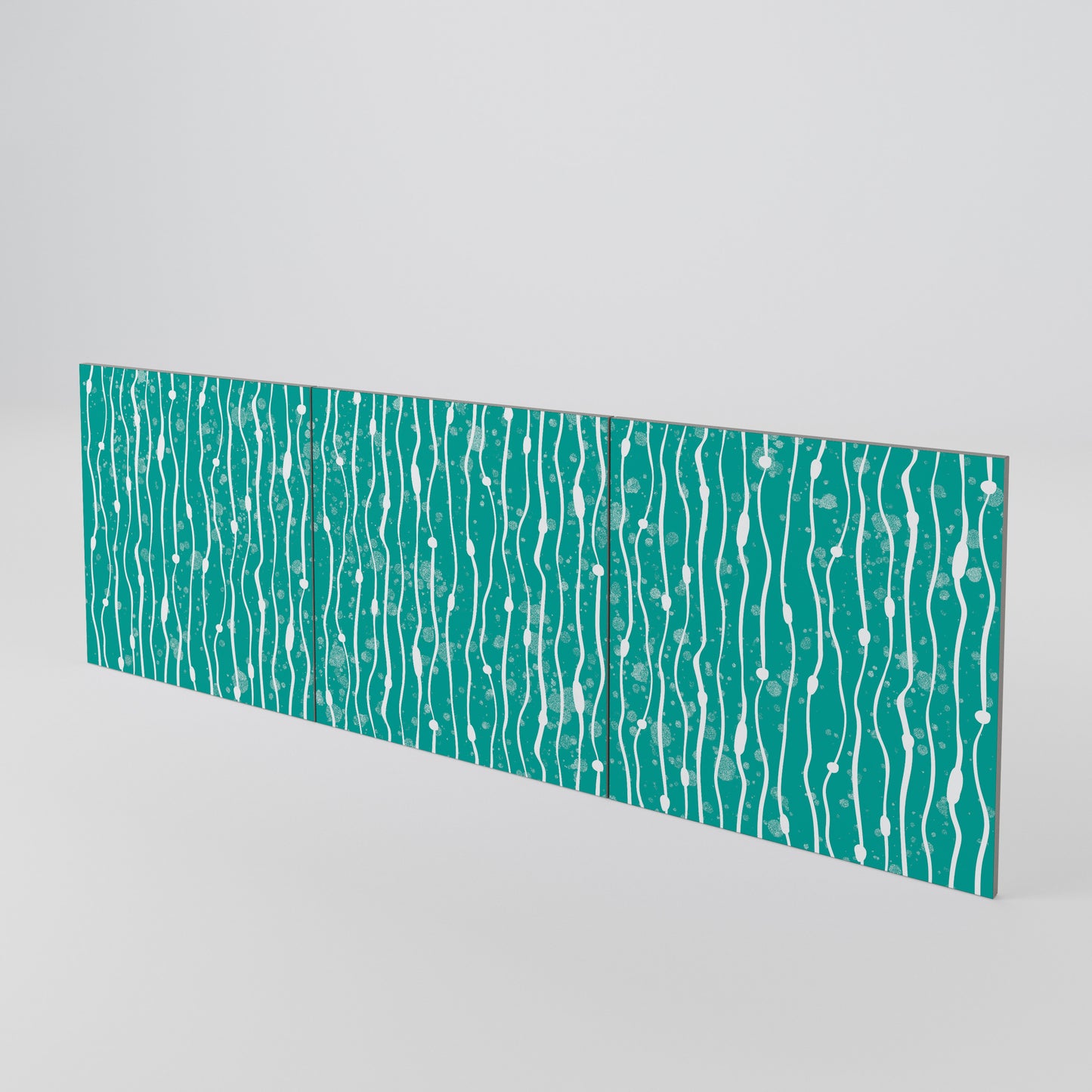 TURQUOISE RAIN Conjunto de 3 Portas para Aparador