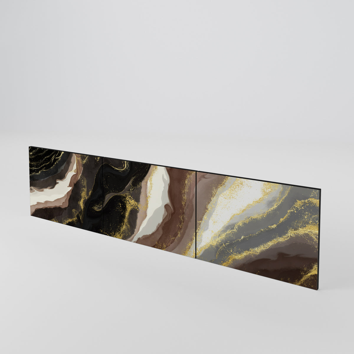 GOLD DUST Conjunto de 3 Portas para Móvel de TV