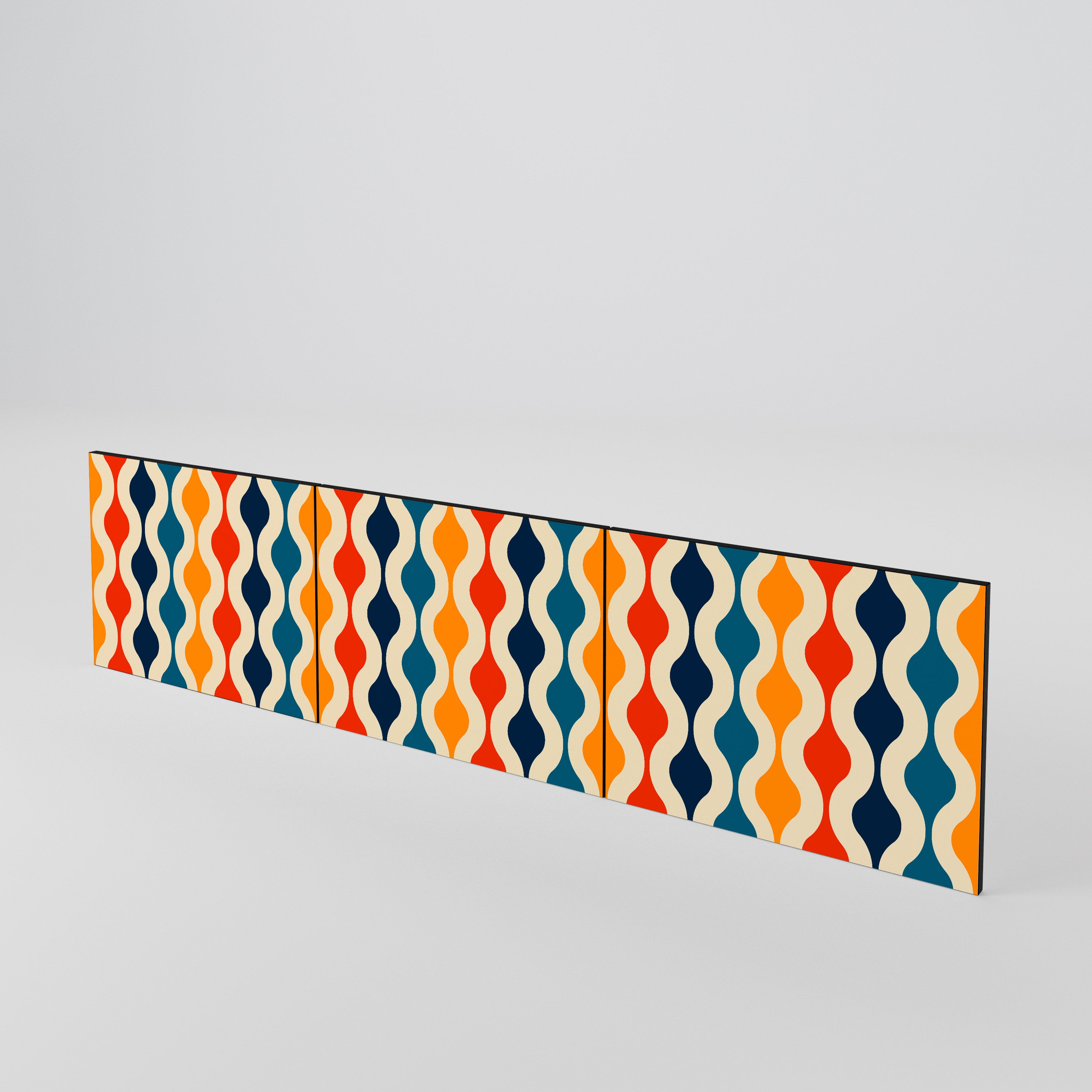 COLORFUL NOSTALGIA 3-Piece TV Cabinet Door Set