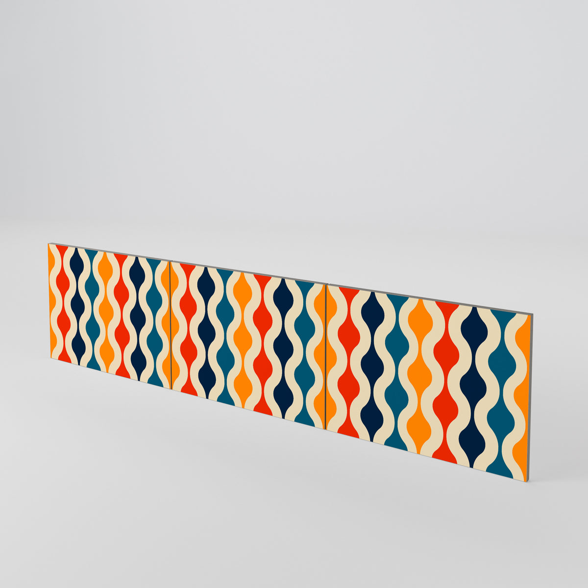 COLORFUL NOSTALGIA Conjunto de 3 Portas para Móvel de TV