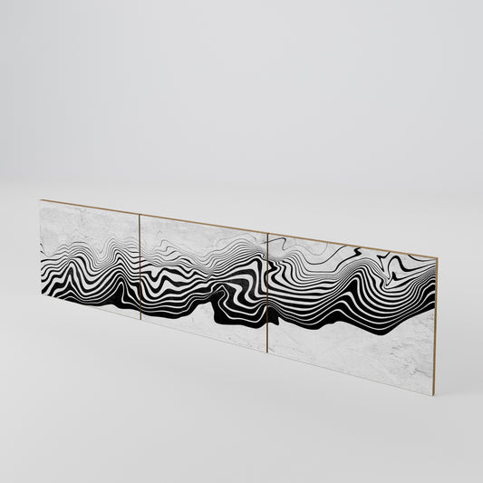 MONOCHROME MIRAGE Conjunto de 3 Portas para Móvel de TV