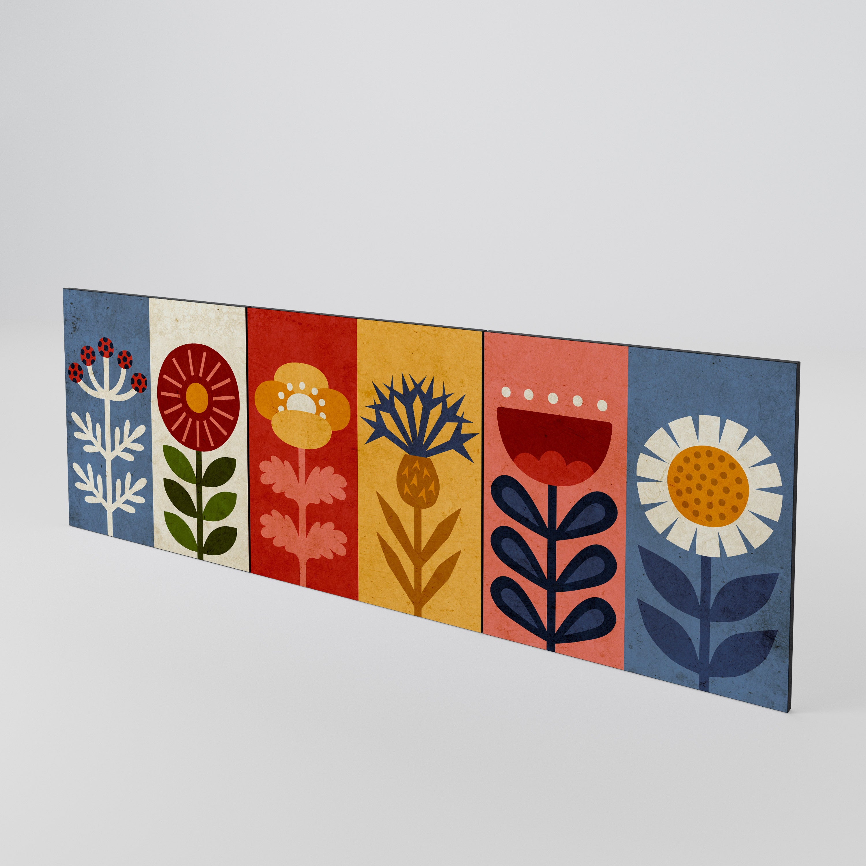 SCANDIC FLOWERET Conjunto de 3 Portas para Aparador