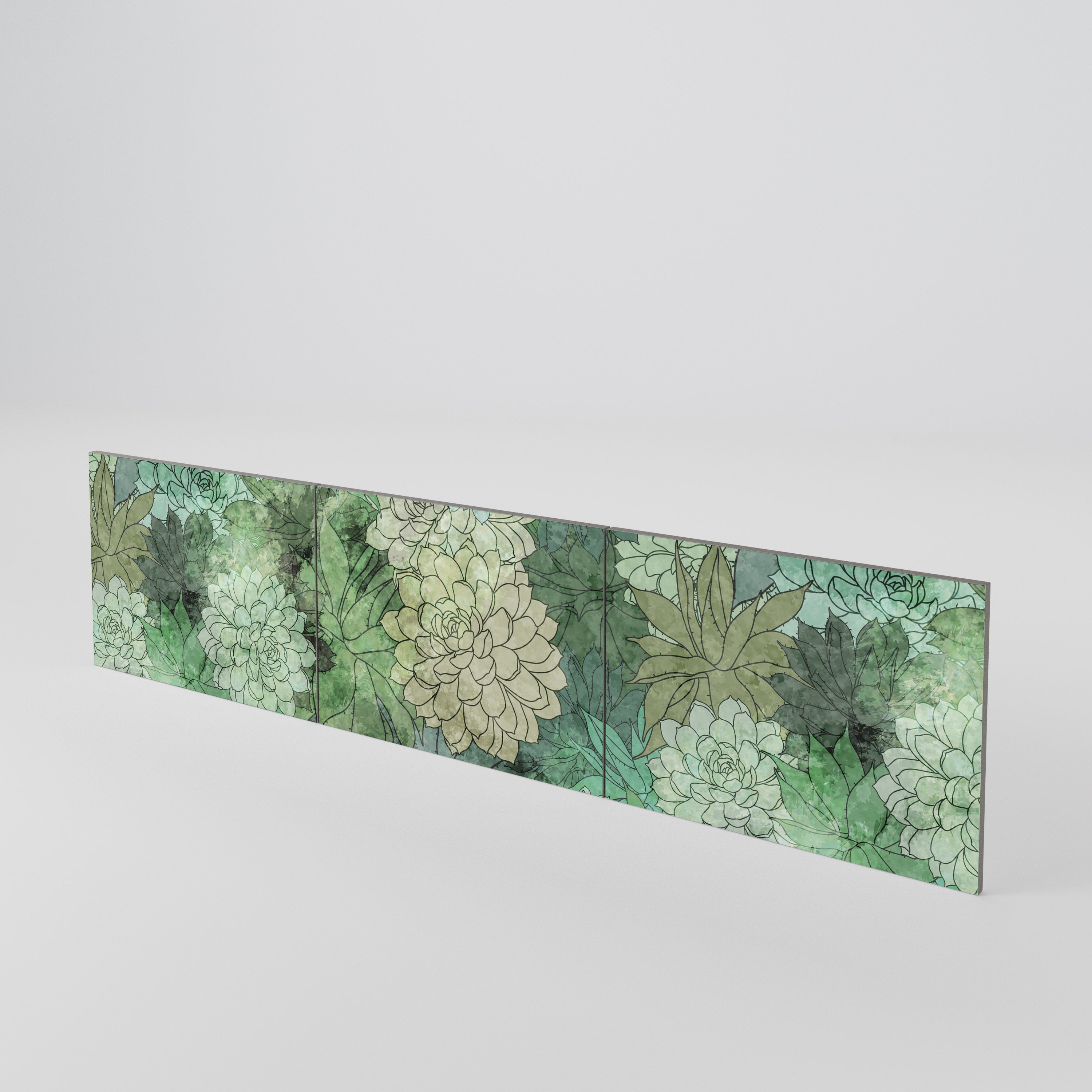 SUCCULENT CLUSTER Conjunto de 3 Portas para Móvel de TV