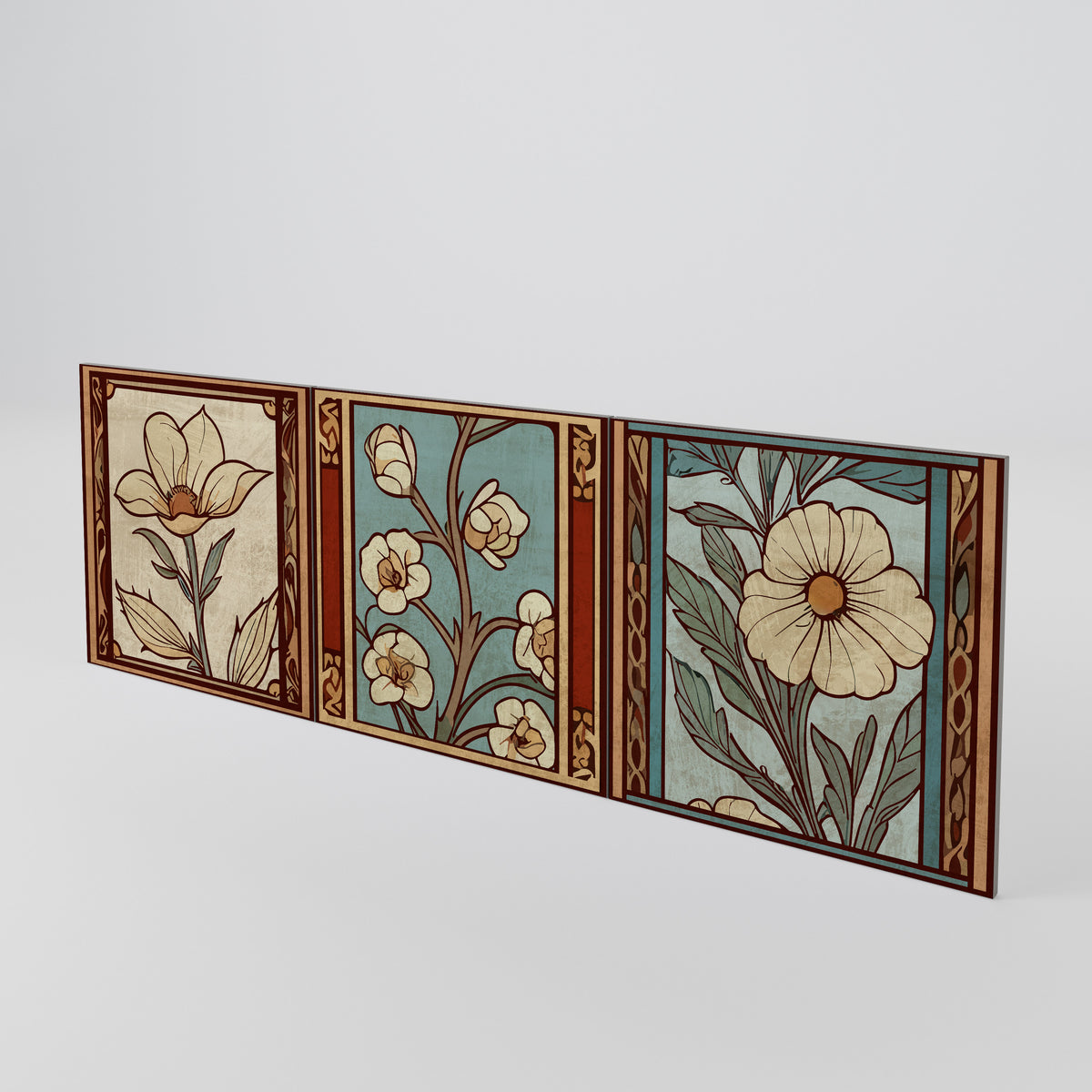 TIMELESS FLORA Conjunto de 3 Portas para Aparador