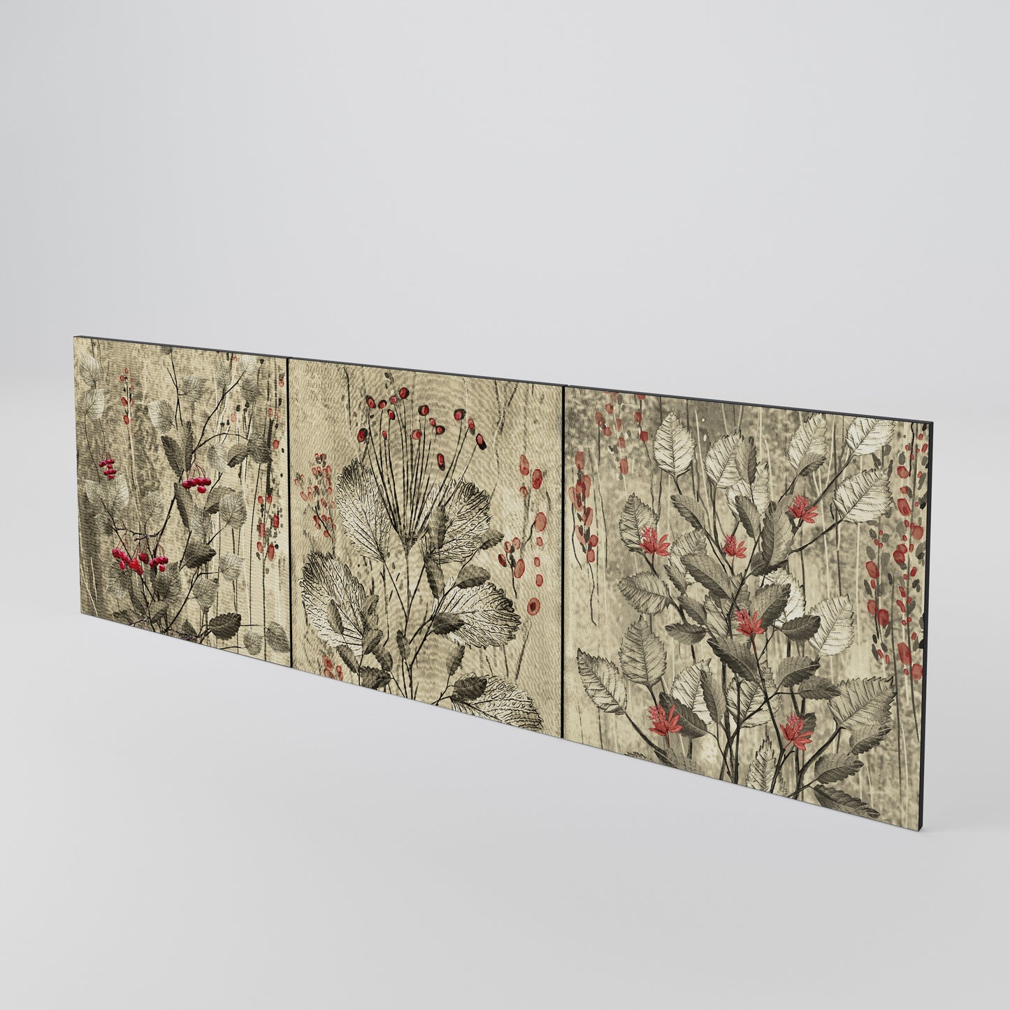 HERBAL GRACE 3-Piece Sideboard Door Set