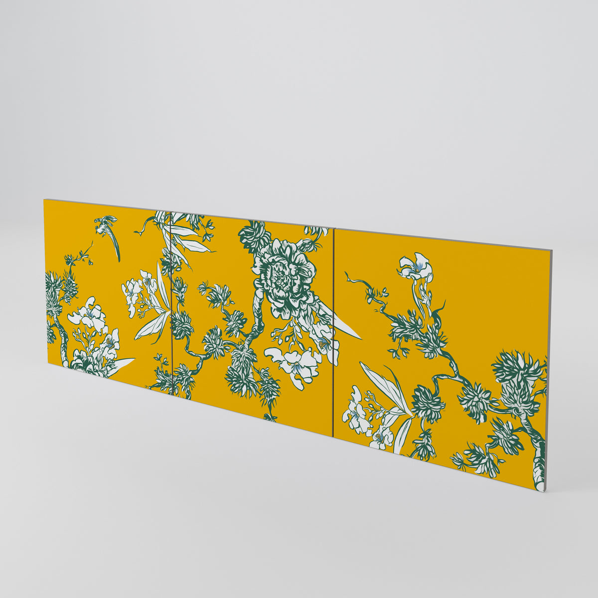 YELLOW CHINOISERIE Conjunto de 3 Portas para Aparador