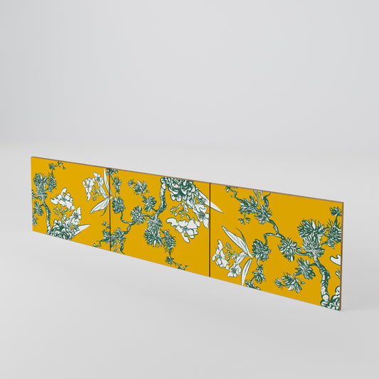 YELLOW CHINOISERIE Conjunto de 3 Portas para Móvel de TV