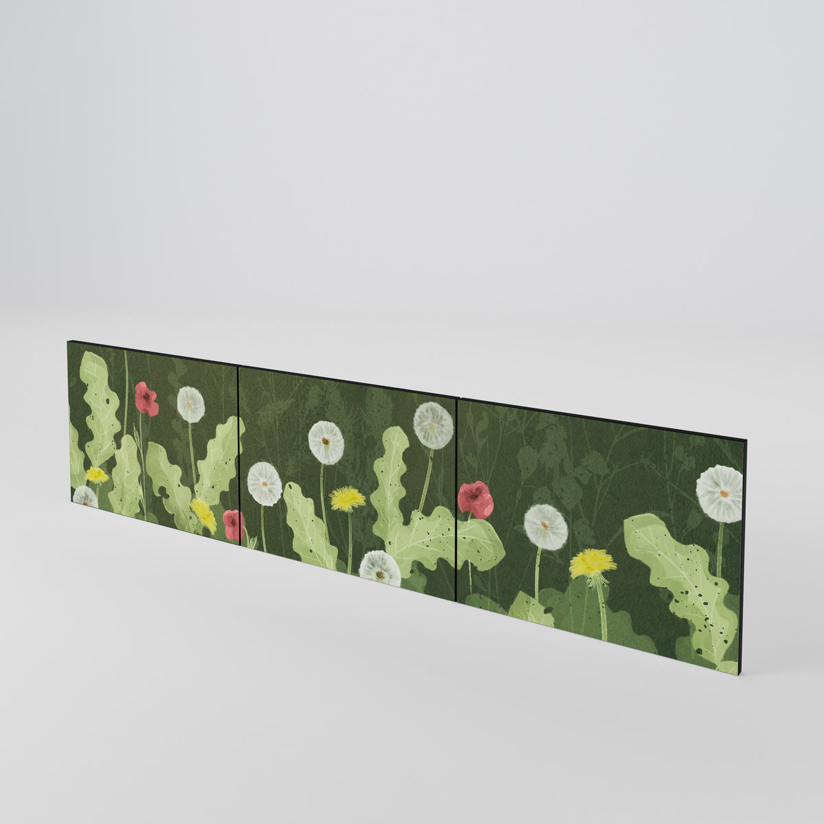 DANDELION AMUSE Conjunto de 3 Portas para Móvel de TV