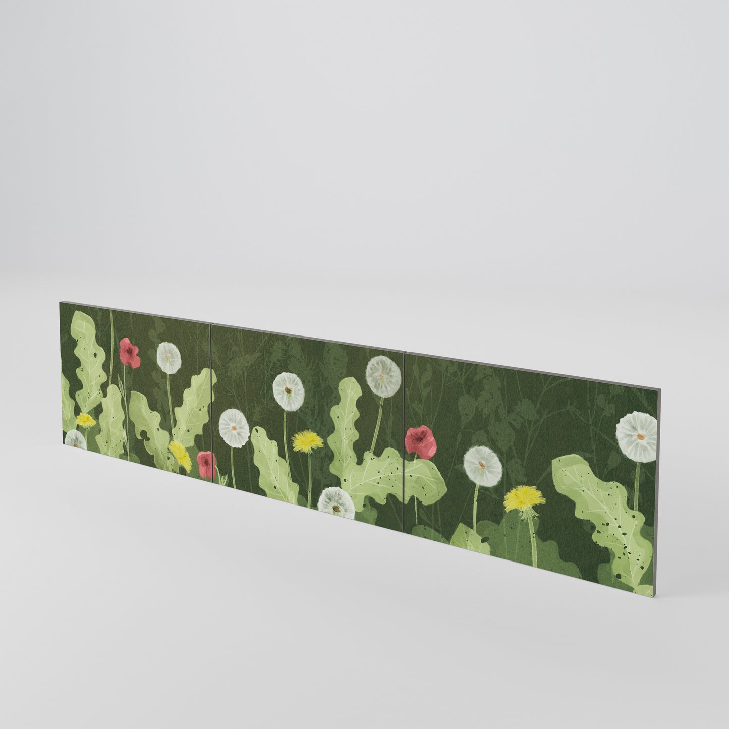 DANDELION AMUSE Conjunto de 3 Portas para Móvel de TV