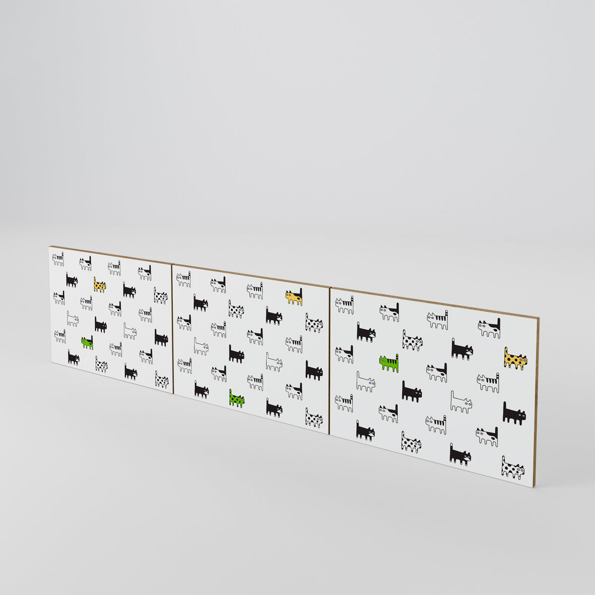 CATS COMPILATION 3-Piece TV Cabinet Door Set