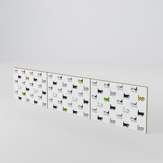 CATS COMPILATION 3-Piece TV Cabinet Door Set