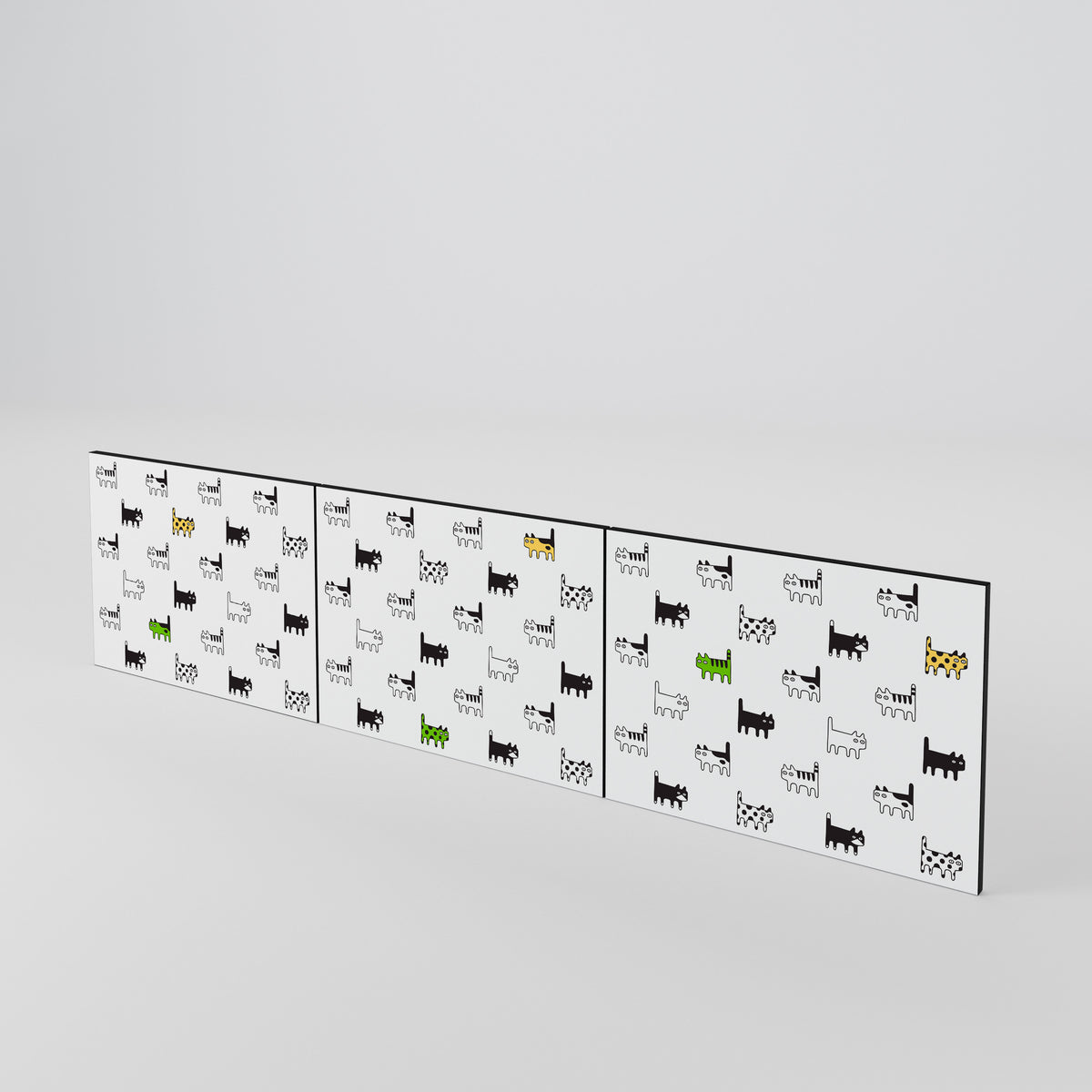 CATS COMPILATION 3-Piece TV Cabinet Door Set