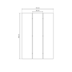 AURA OF LIGHT Decorative 3-Panel Room Divider