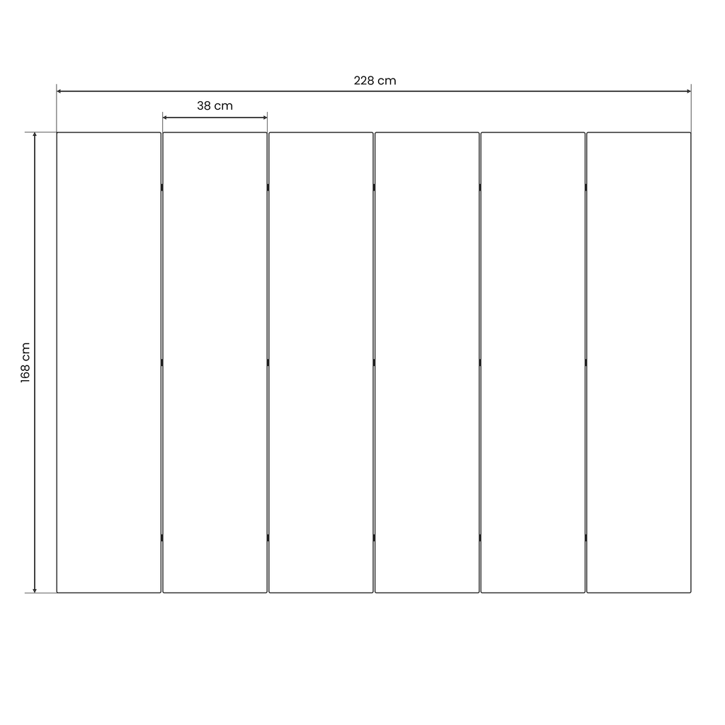 DREAMY MOOD Decorative 6-Panel Room Divider